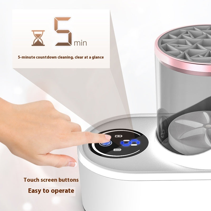 Rechargeable Electric Makeup Brush Cleaning tool Standing Device