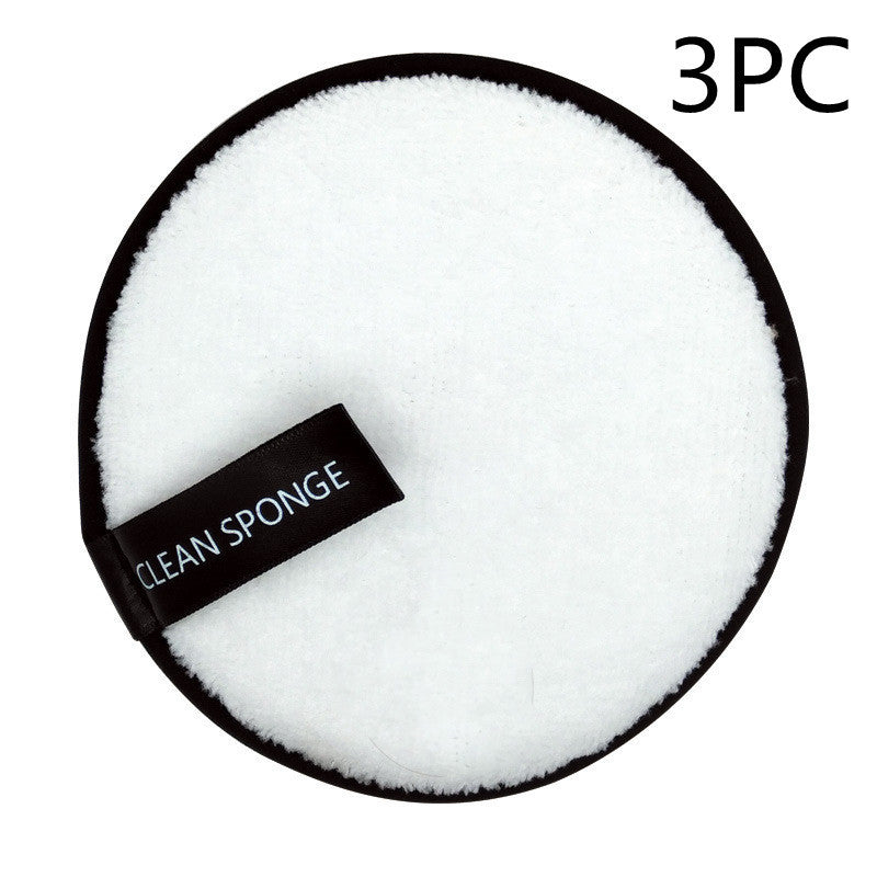 Water Makeup Remover Powder Puff Short Hair Round Face Wash Makeup Remover Sponge