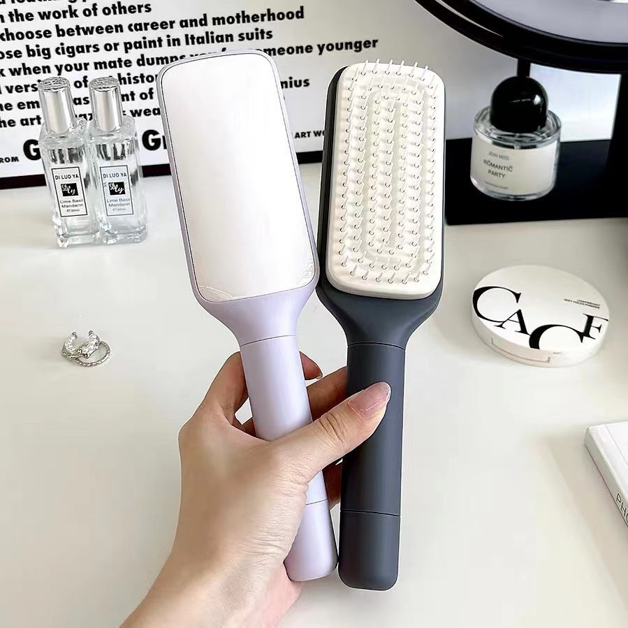 Self Cleaning Hair Brush Anti-Static Massage Comb Scalable Rotate Lifting Self Cleaning Hairbrush