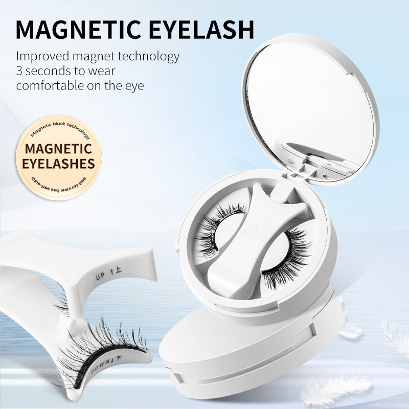 Magnetic False Eyelashes Storage Box Glue-free Magnet Natural Makeup Tools With Applicater