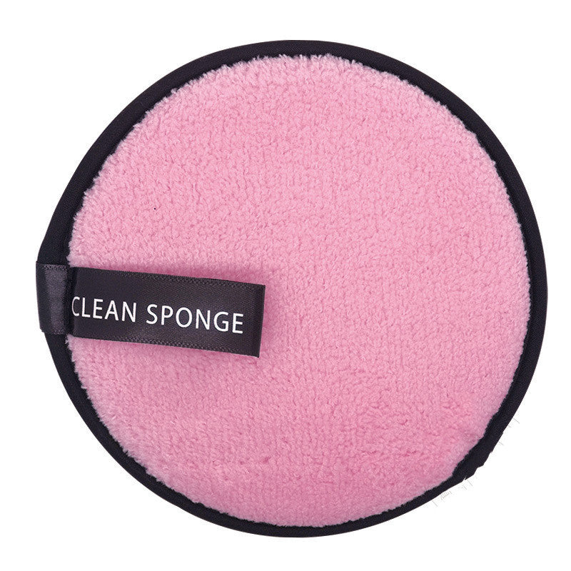 Water Makeup Remover Powder Puff Short Hair Round Face Wash Makeup Remover Sponge