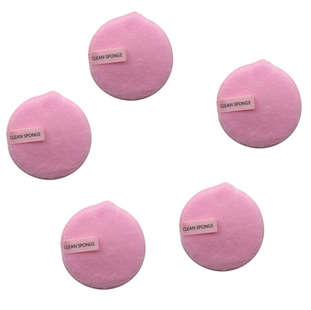 Water Makeup Remover Powder Puff Short Hair Round Face Wash Makeup Remover Sponge