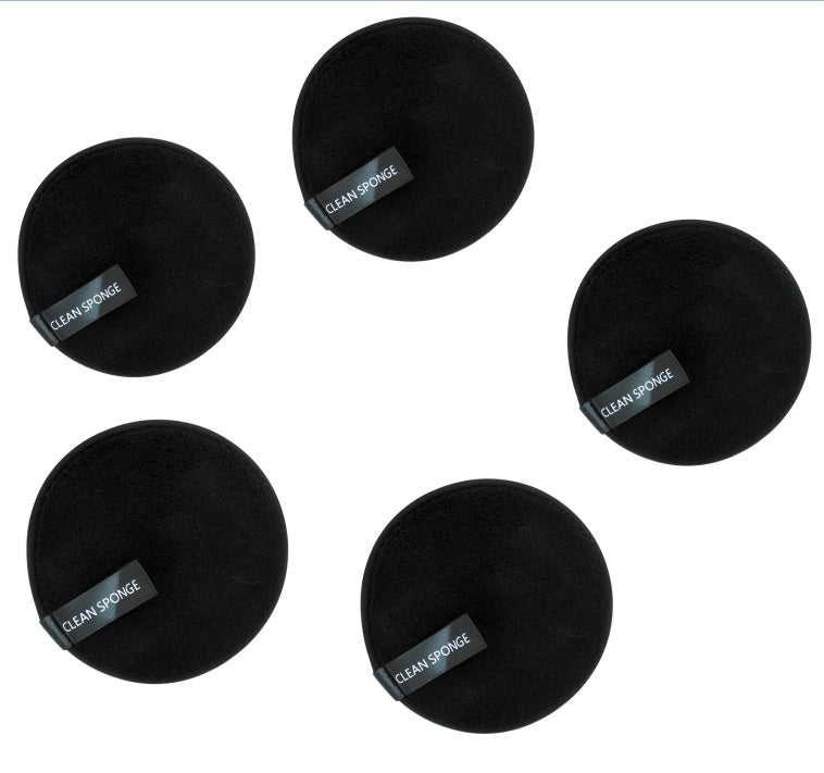 Water Makeup Remover Powder Puff Short Hair Round Face Wash Makeup Remover Sponge