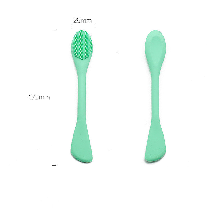 Facial Cleansing Brush, 2 in 1 Silicone Face Mask Brush & Face Scrubber