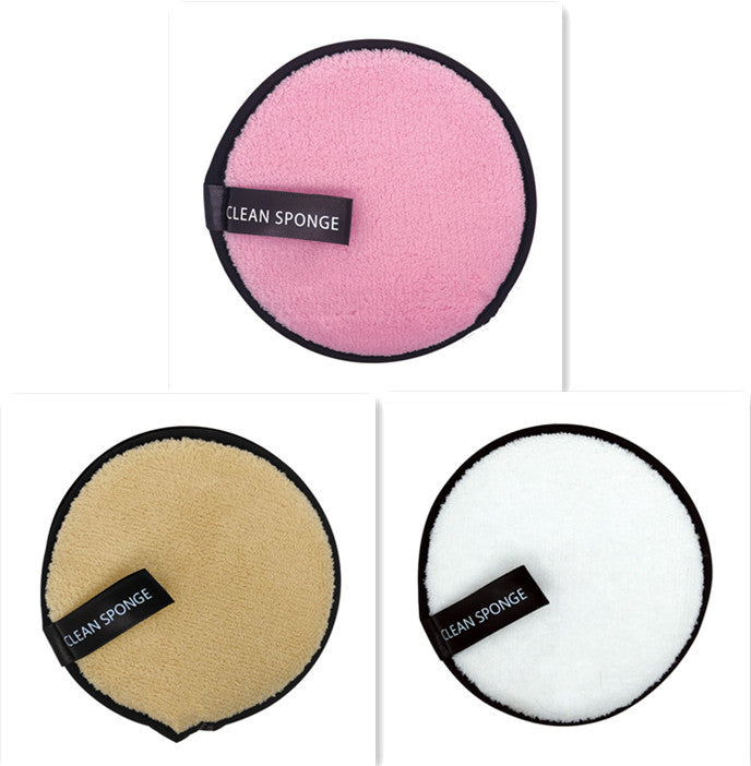Water Makeup Remover Powder Puff Short Hair Round Face Wash Makeup Remover Sponge