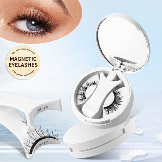 Magnetic False Eyelashes Storage Box Glue-free Magnet Natural Makeup Tools With Applicater