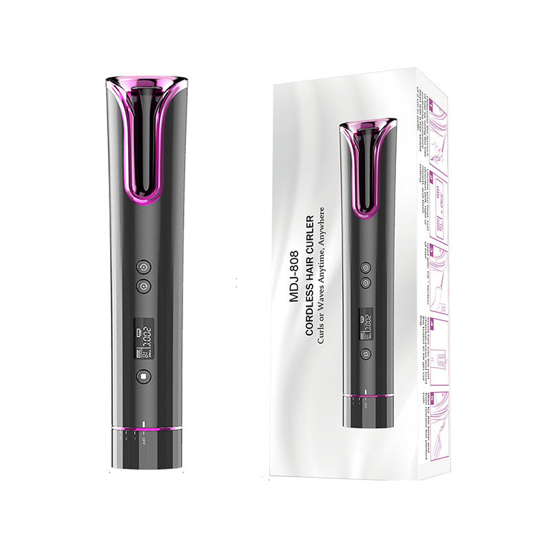 Automatic Hair Curler USB Cordless Wireless Auto Ceramic Curling Iron Hair Waver