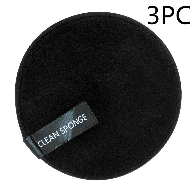 Water Makeup Remover Powder Puff Short Hair Round Face Wash Makeup Remover Sponge